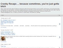 Tablet Screenshot of crankyrecaps.blogspot.com