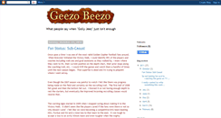 Desktop Screenshot of geezobeezo.blogspot.com