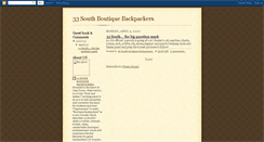 Desktop Screenshot of 33southbackpackers.blogspot.com