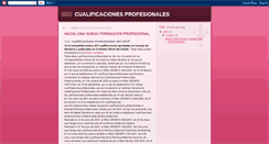 Desktop Screenshot of cualificacionesprofesionales.blogspot.com