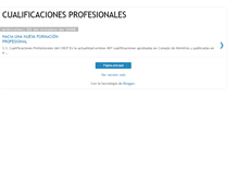 Tablet Screenshot of cualificacionesprofesionales.blogspot.com