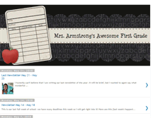 Tablet Screenshot of mrsarmstrongsawesomefirstgrade.blogspot.com