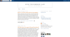 Desktop Screenshot of ouruncommonlaw.blogspot.com