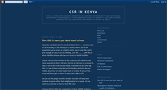 Desktop Screenshot of csrinkenya.blogspot.com