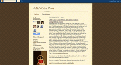 Desktop Screenshot of juliescakeclass.blogspot.com