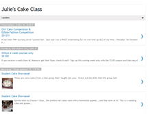 Tablet Screenshot of juliescakeclass.blogspot.com