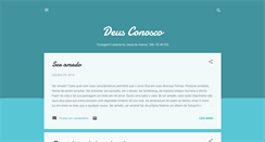 Desktop Screenshot of deus-conosco.blogspot.com