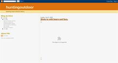 Desktop Screenshot of huntingoutdoor.blogspot.com