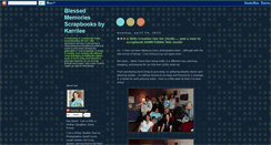 Desktop Screenshot of blessedmemoriesscrapbooksbykarrilee.blogspot.com