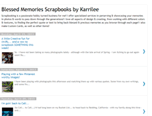 Tablet Screenshot of blessedmemoriesscrapbooksbykarrilee.blogspot.com