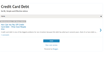 Tablet Screenshot of creditcarddebtis.blogspot.com