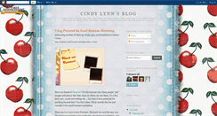 Desktop Screenshot of cindylynnsblog.blogspot.com