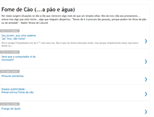 Tablet Screenshot of fome-de-cao.blogspot.com