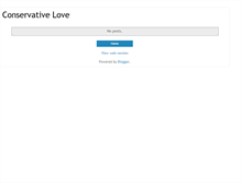 Tablet Screenshot of conservativelove.blogspot.com