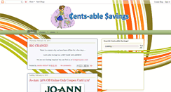 Desktop Screenshot of cents-ablesavings.blogspot.com