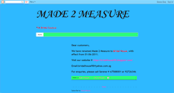 Desktop Screenshot of made2measurecouture.blogspot.com