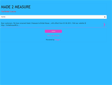 Tablet Screenshot of made2measurecouture.blogspot.com