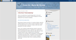 Desktop Screenshot of marrymealready.blogspot.com