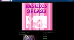 Desktop Screenshot of fashi0nsplash.blogspot.com