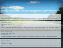 Tablet Screenshot of cancerinfoforyou.blogspot.com