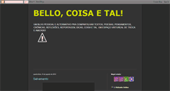 Desktop Screenshot of bellocoisaetal.blogspot.com