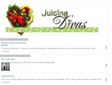 Tablet Screenshot of juicingdivas-recipes.blogspot.com