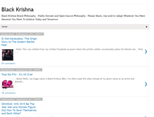 Tablet Screenshot of blackkrishna.blogspot.com