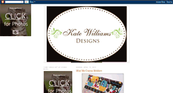 Desktop Screenshot of katewilliamsdesigns.blogspot.com