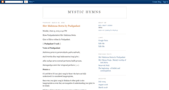 Desktop Screenshot of mystichymns.blogspot.com