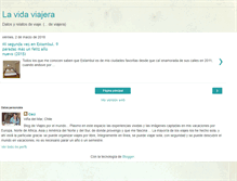 Tablet Screenshot of lavidaviajera.blogspot.com