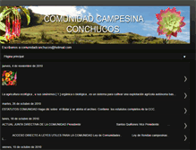 Tablet Screenshot of comunidadconchucos.blogspot.com