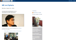 Desktop Screenshot of meandophelia.blogspot.com