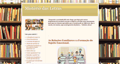 Desktop Screenshot of misteriodasletras.blogspot.com