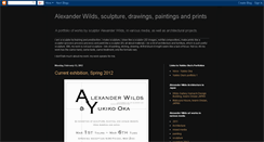 Desktop Screenshot of alexanderwilds-art.blogspot.com