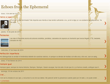 Tablet Screenshot of echoesfromtheephemeral.blogspot.com