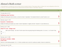 Tablet Screenshot of ahmes-math-corner.blogspot.com