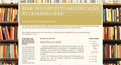 Desktop Screenshot of institutoruibarbosa.blogspot.com