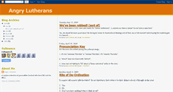 Desktop Screenshot of angrylutherans.blogspot.com