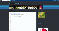 Desktop Screenshot of angrybird2012.blogspot.com