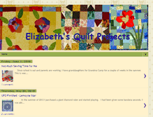 Tablet Screenshot of elizabethsquiltprojects.blogspot.com