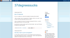 Desktop Screenshot of 37degreessucks.blogspot.com