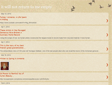 Tablet Screenshot of itwillnotreturntomeempty.blogspot.com