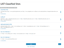 Tablet Screenshot of listclassifiedsites.blogspot.com