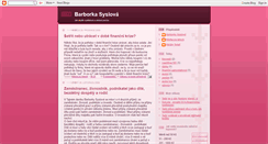 Desktop Screenshot of barborkasyslova.blogspot.com