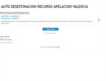 Tablet Screenshot of desestimacionrecursoapelacion.blogspot.com