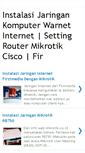 Mobile Screenshot of instalasi-jaringan.blogspot.com