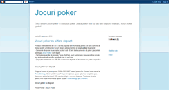 Desktop Screenshot of jocuri-poker.blogspot.com