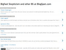 Tablet Screenshot of bigfootskeptic.blogspot.com