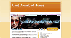 Desktop Screenshot of cant-download-itunes.blogspot.com