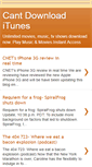 Mobile Screenshot of cant-download-itunes.blogspot.com